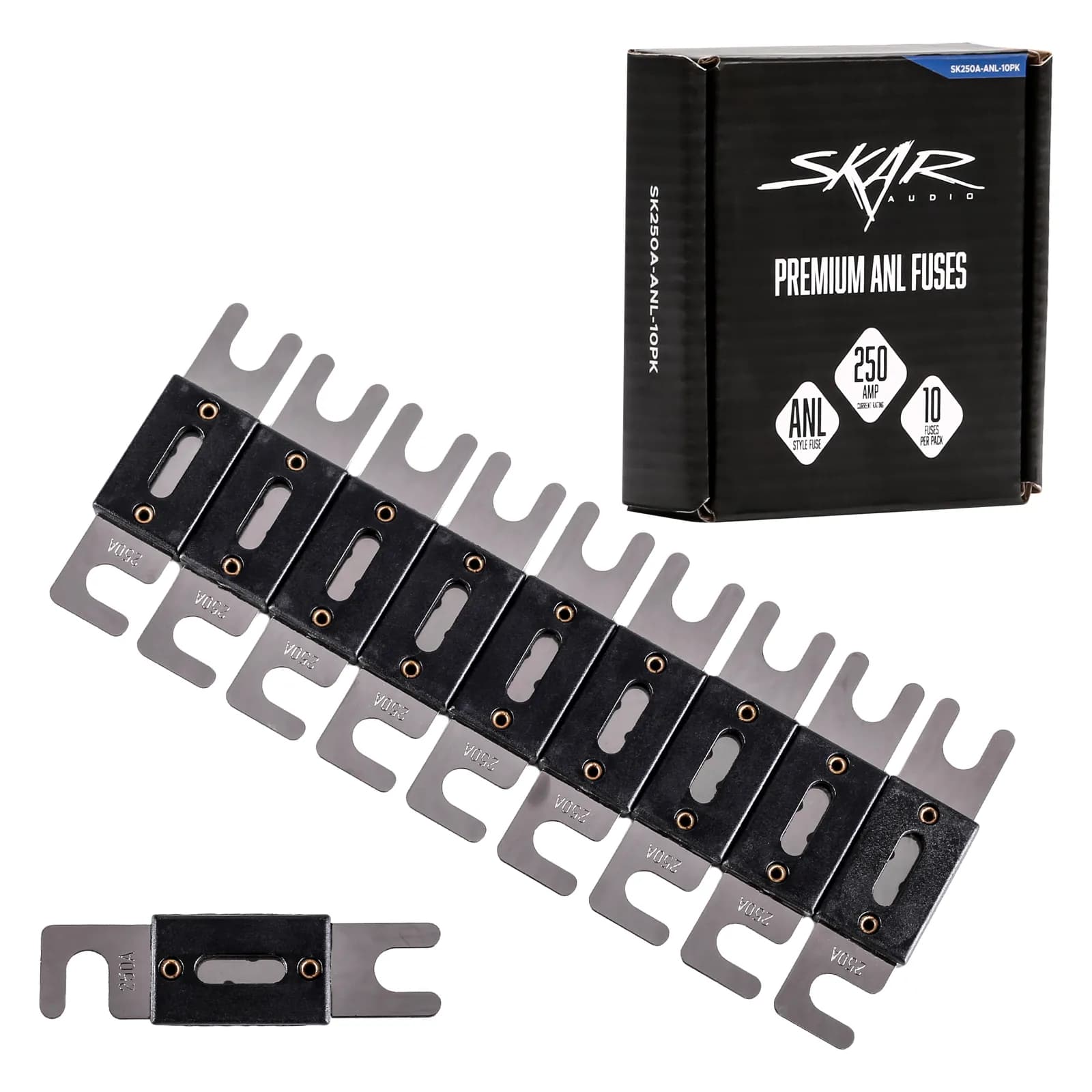 Featured Product Photo 1 for SK250A-ANL-10PK | 250 Amp ANL Style Fuses (10-Pack)