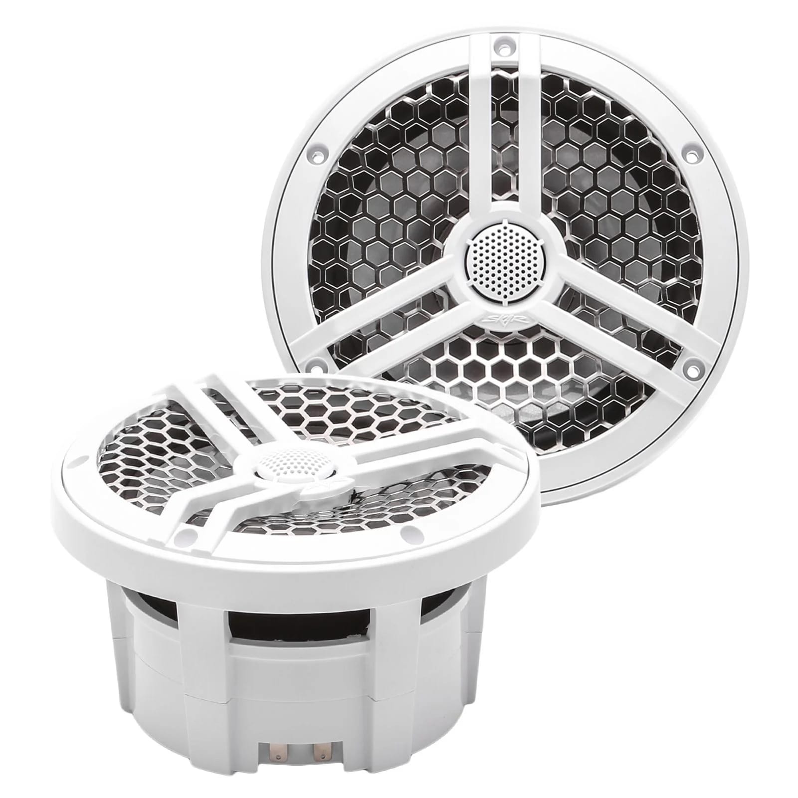 SK65M | Marine 6.5" Full-Range 2-Way 320 Watt Speakers - White (Pair) #1