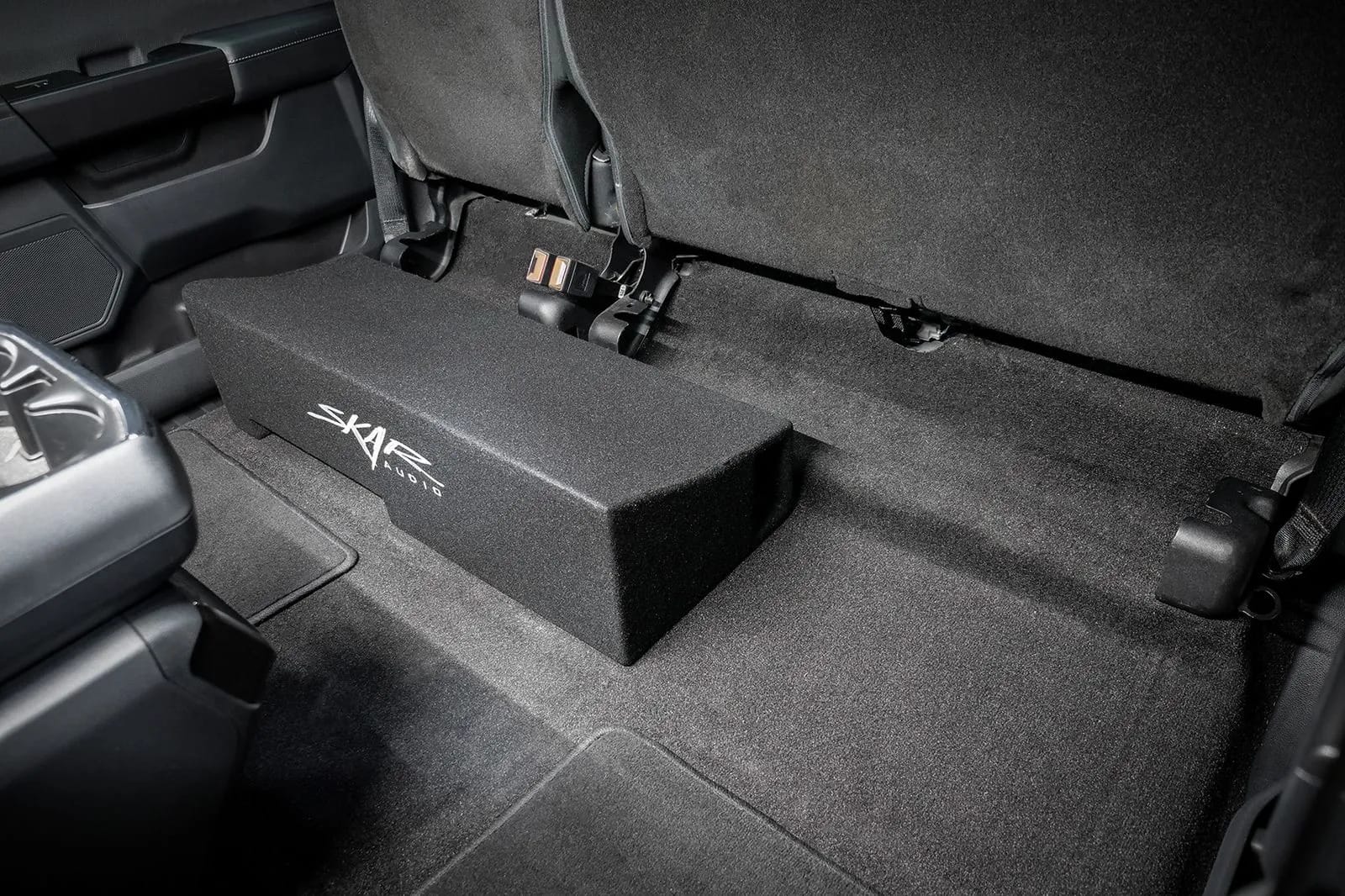 2015-2026 Ford F-150 Super Crew Cab Compatible Single 10" Ported Subwoofer Enclosure #12