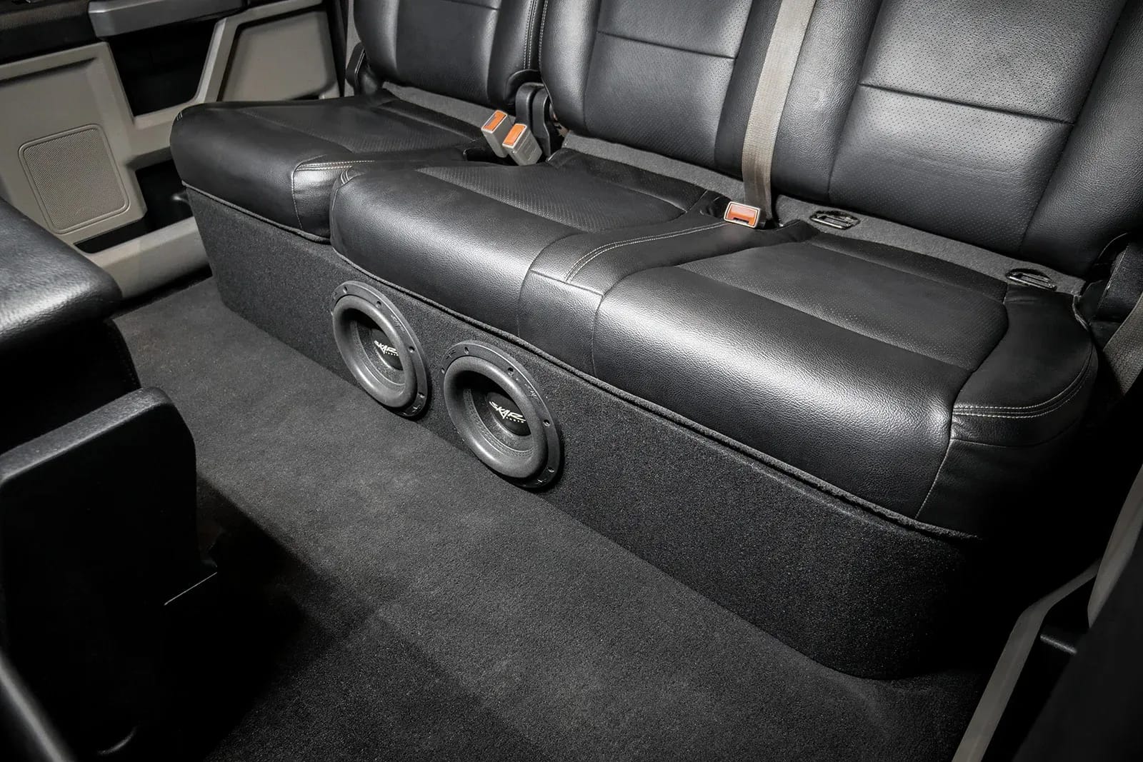 2017-2025 Ford Super Duty (F-250/350/450) SuperCrew Cab Compatible Dual 8" Ported Subwoofer Enclosure #9