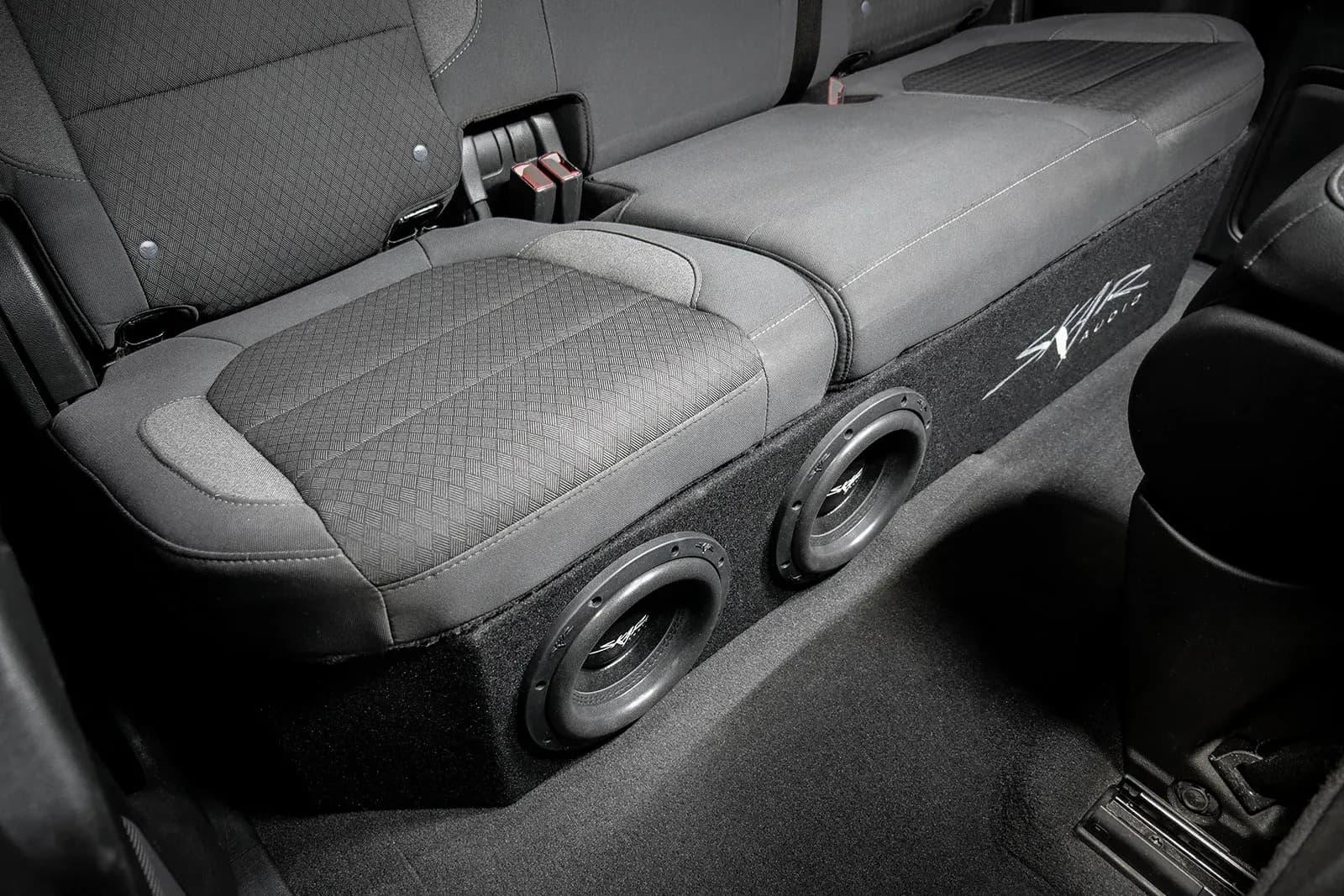 Featured Product Photo 7 for 2019-2025 Chevy Silverado & GMC Sierra Double Cab Compatible Dual 8" Ported Subwoofer Enclosure