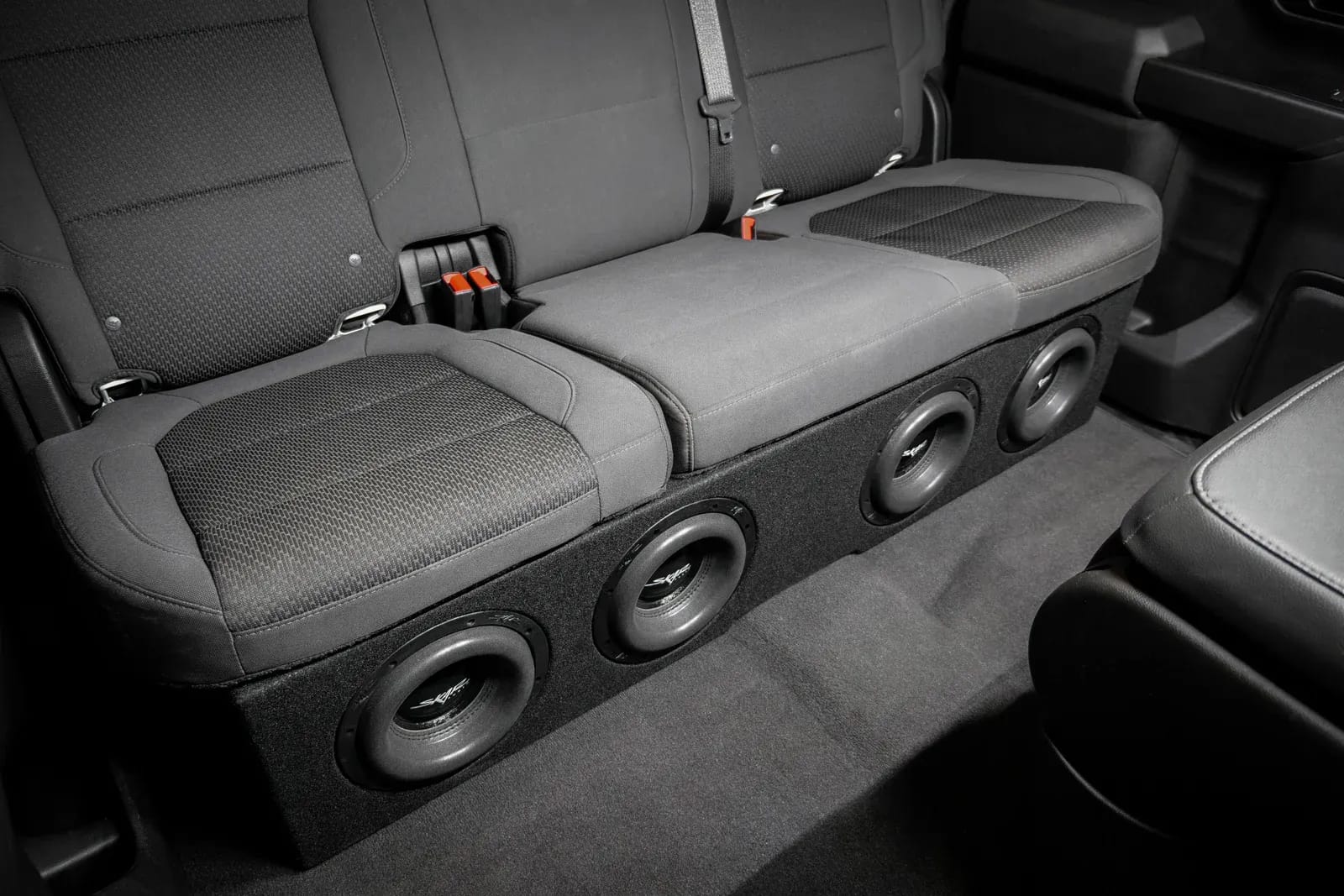 2019-2025 Chevy Silverado & GMC Sierra Crew Cab Compatible Quad 8" Ported Subwoofer Enclosure #8