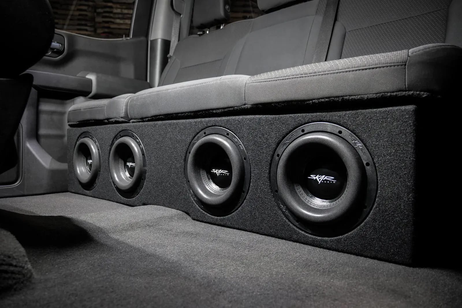 2019-2025 Chevy Silverado & GMC Sierra Crew Cab Compatible Quad 8" Ported Subwoofer Enclosure #9