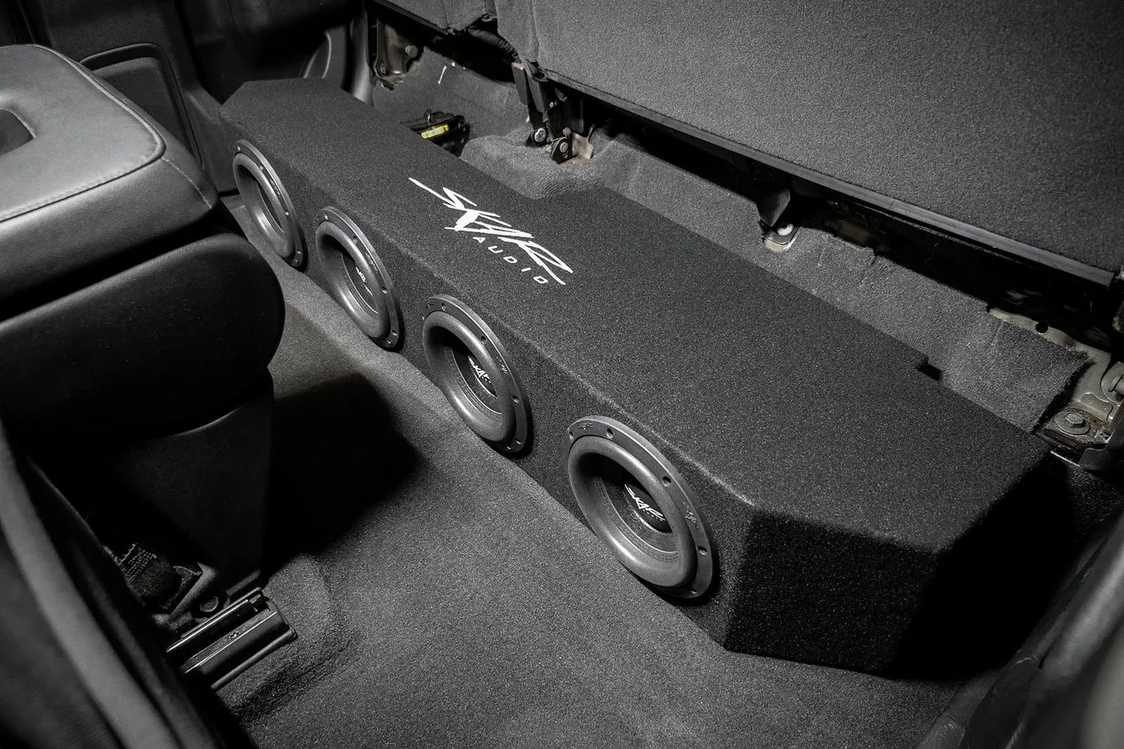 2019-2025 Chevy Silverado & GMC Sierra Double Cab Compatible Quad 8" Ported Subwoofer Enclosure #10