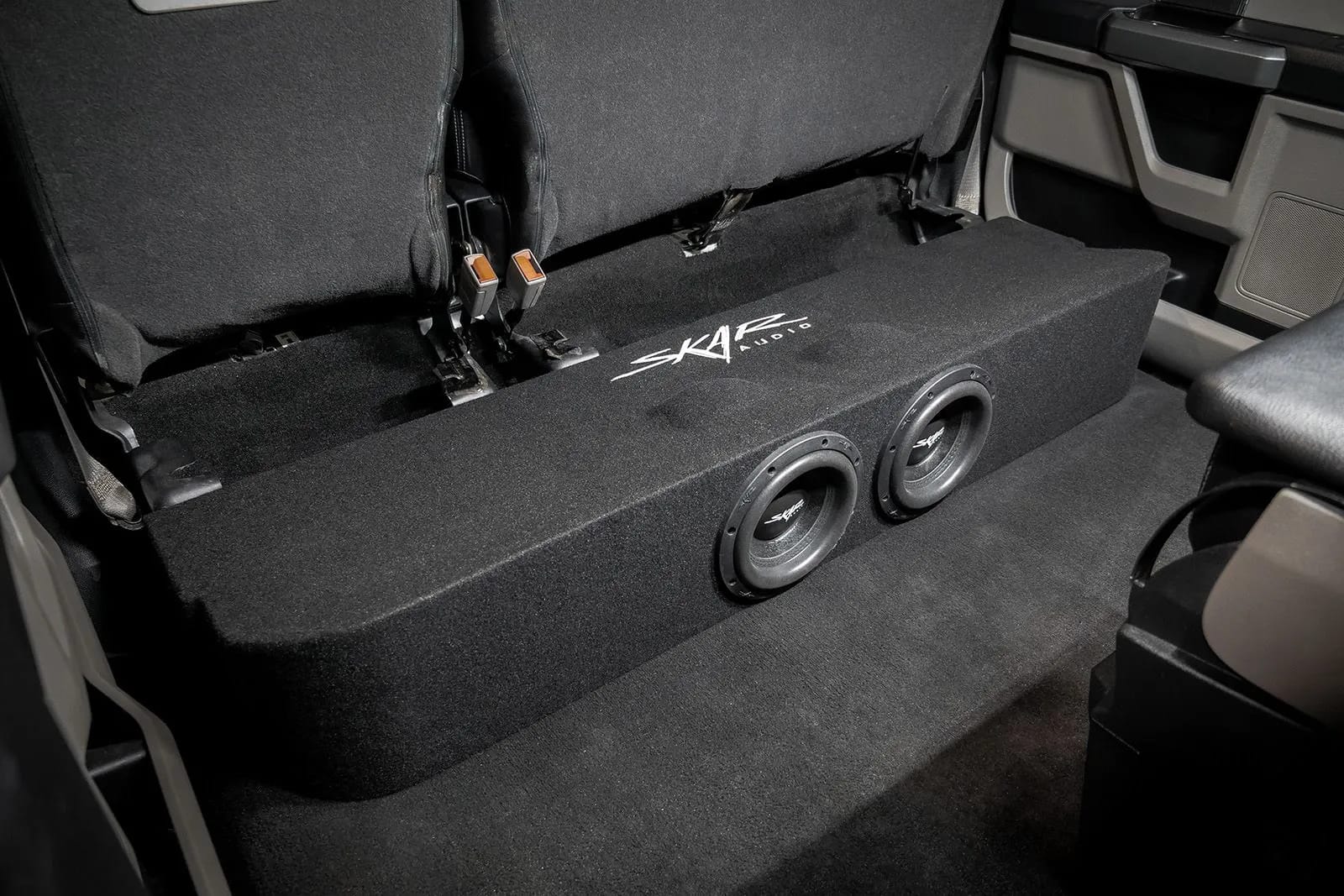 Dual 8" 2,400W Max Power Loaded Subwoofer Enclosure Compatible with 2017-2026 Ford Super Duty (F-250/350/450) SuperCrew Cab Trucks #11