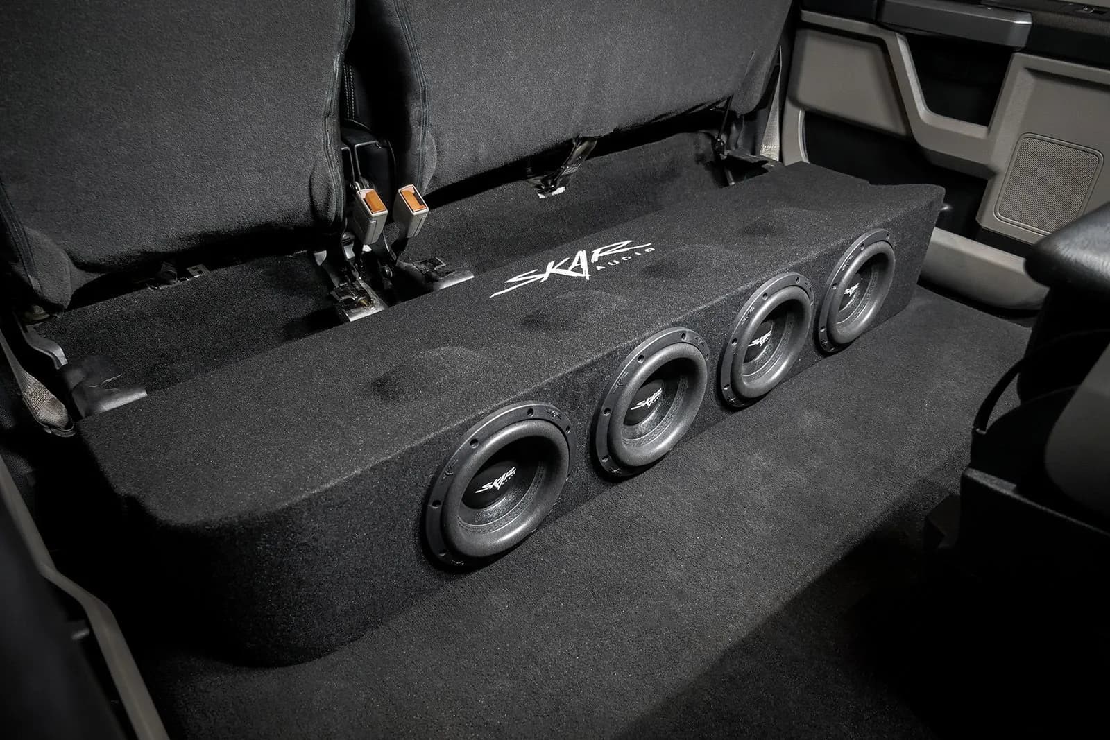 Featured Product Photo 10 for Quad 8" 3,200W Max Power Loaded Subwoofer Enclosure Compatible with 2017-2025 Ford Super Duty (F-250/350/450) SuperCrew Cab Trucks