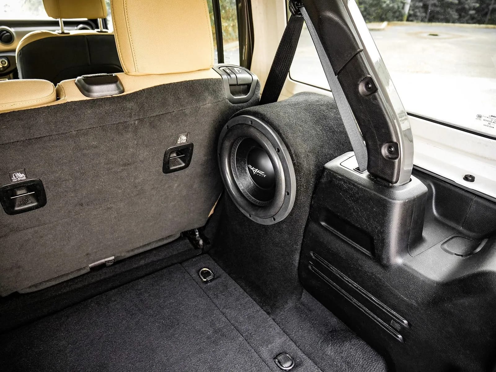 Single 10" 800W Max Power Loaded Subwoofer Enclosure Compatible with 2018-2025 Jeep Wrangler JL 4-Door Vehicles (Passenger Side) #10