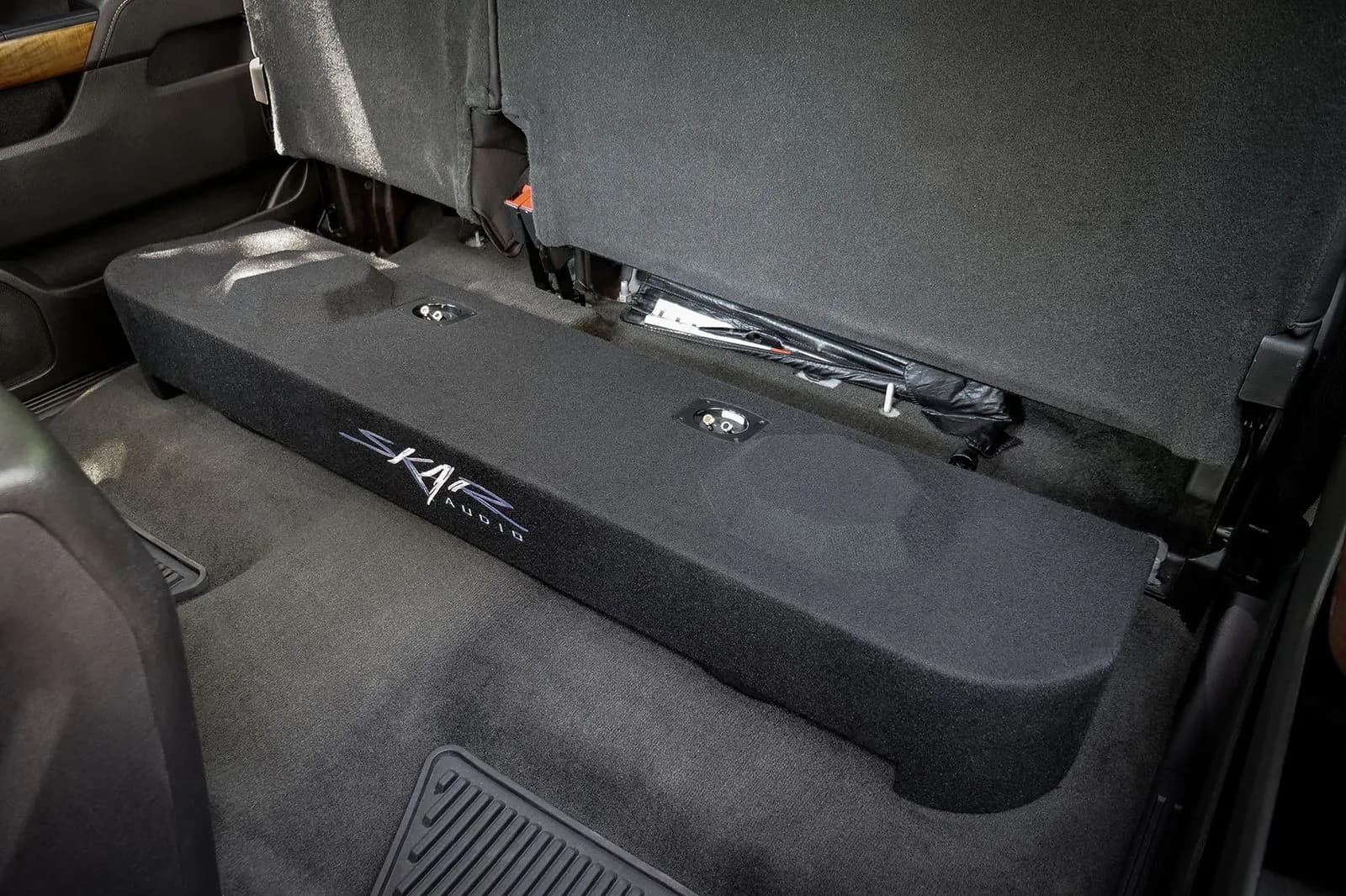 Featured Product Photo 9 for Dual 12" 1,600W Max Power Loaded Subwoofer Enclosure Compatible with 2014-2018 Chevy Silverado & GMC Sierra Crew Cab Trucks