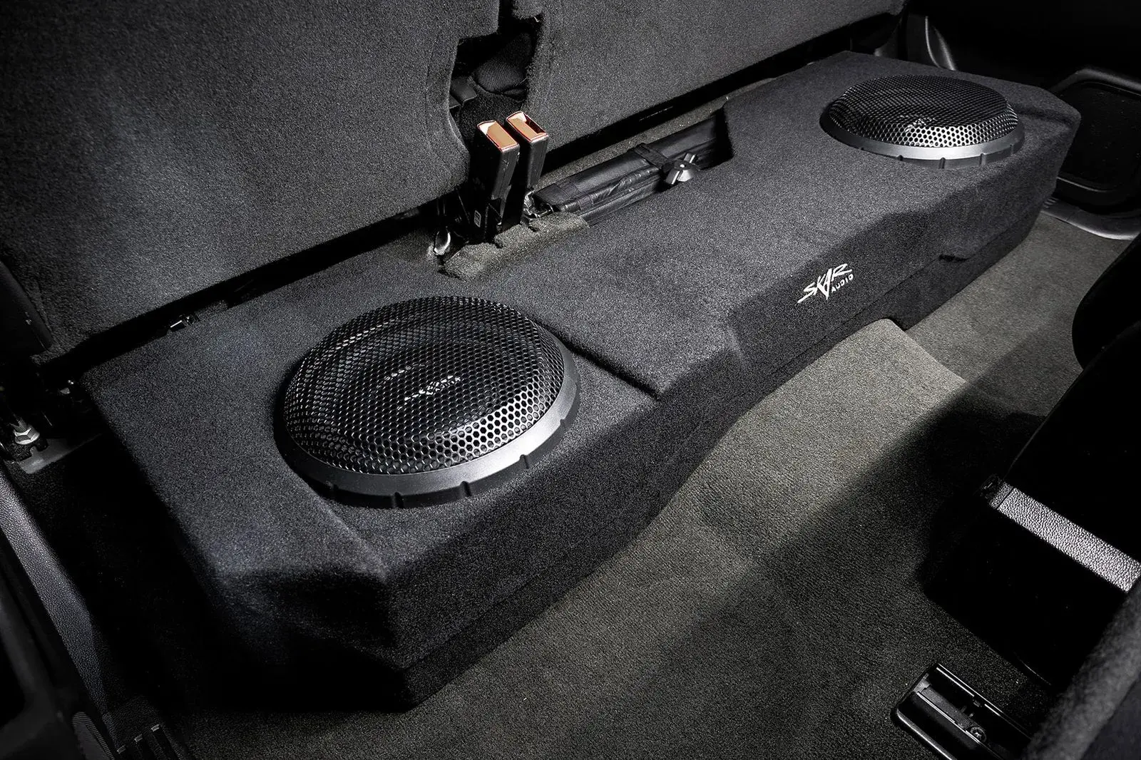 Featured Product Photo 10 for Dual 10" 2,000W Max Power Loaded Subwoofer Enclosure Compatible with 2014-2018 Chevy Silverado & GMC Sierra Double Cab Trucks