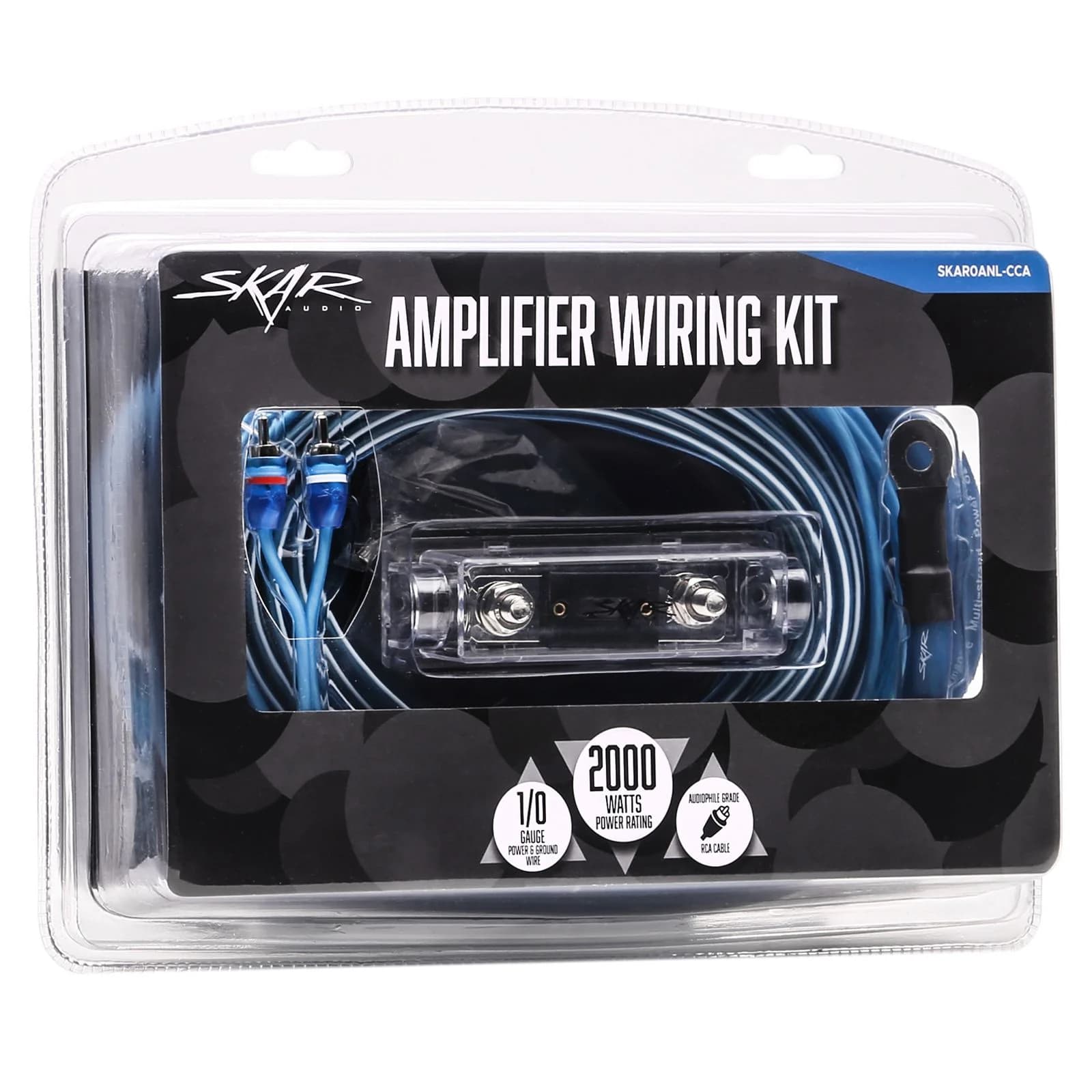 Featured Product Photo 2 for SKAR0ANL-CCA | 1/0 Gauge - 2,000 Watt CCA Amplifier Wiring Kit
