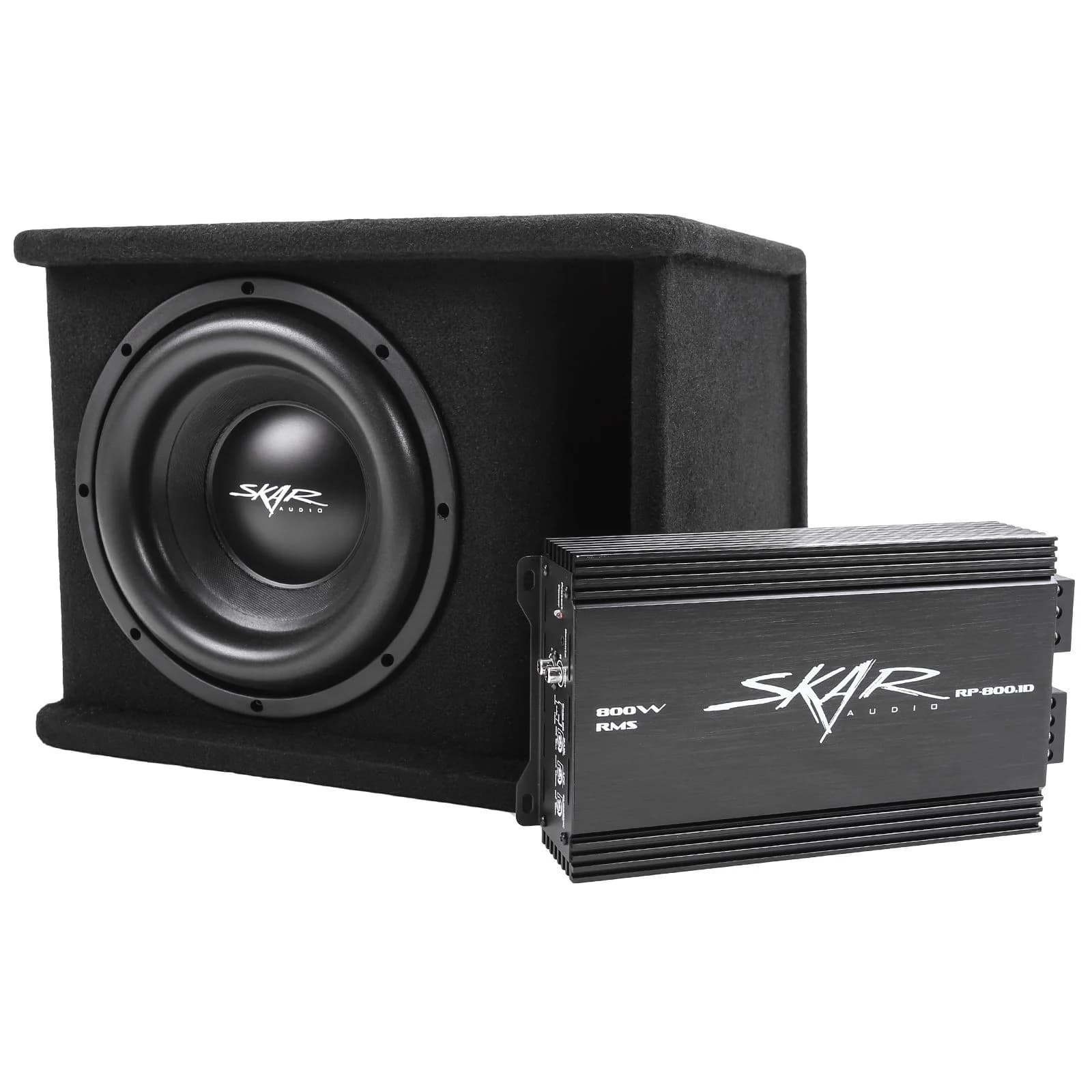 Featured Product Photo 1 for Single 10" 1,200 Watt SDR Series Complete Subwoofer Package with Vented Enclosure and Amplifier