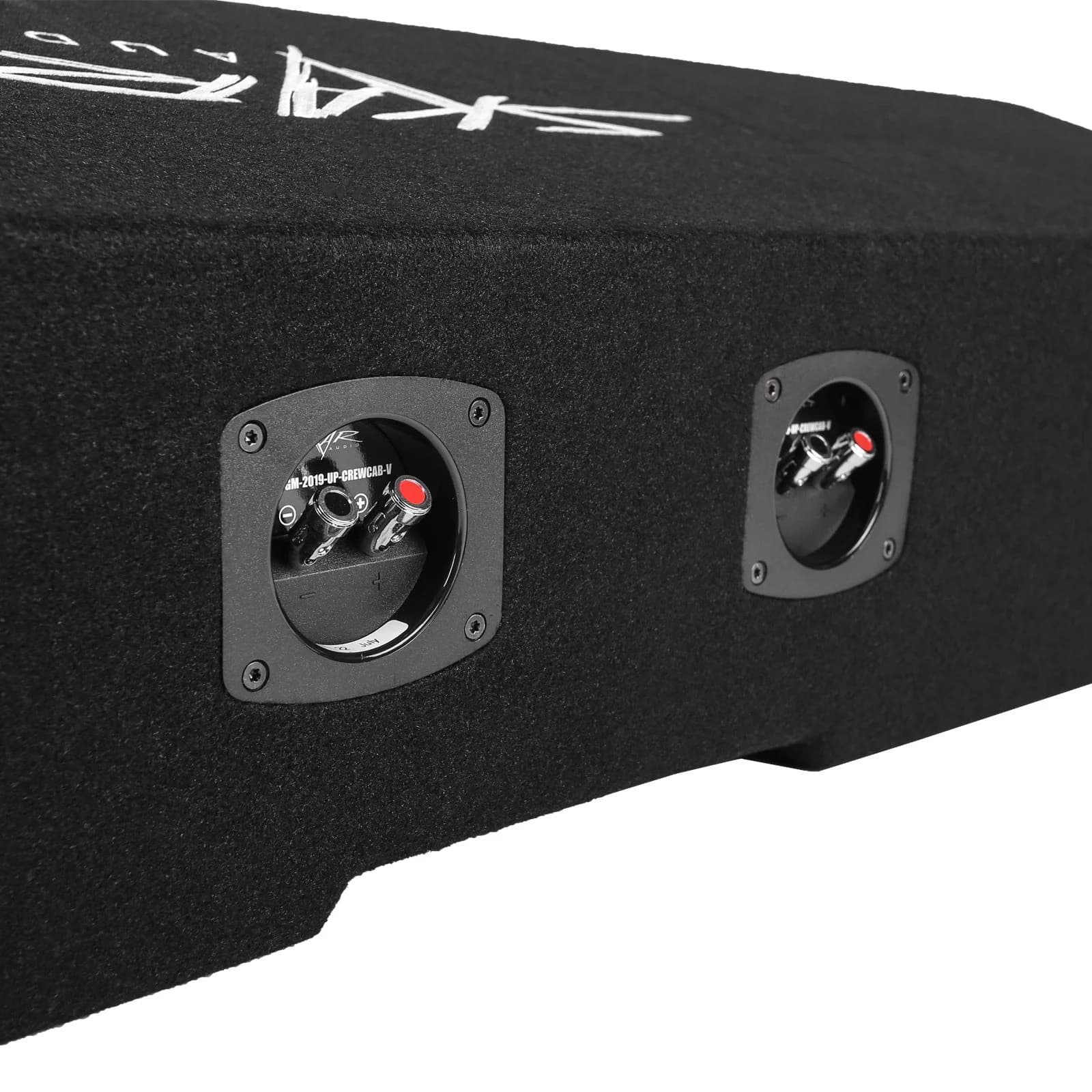 Featured Product Photo 4 for 2019-2025 Chevy Silverado & GMC Sierra Crew Cab Compatible Quad 8" Ported Subwoofer Enclosure