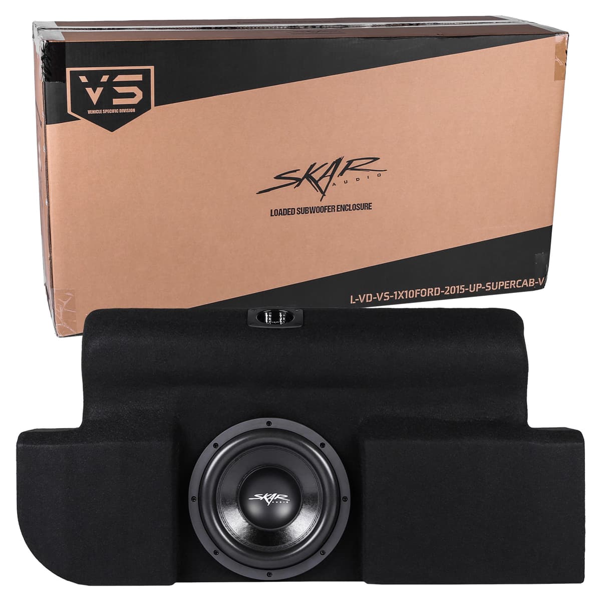 Featured Product Photo 7 for Single 10" 800W Max Power Loaded Subwoofer Enclosure Compatible with 2015-2026 Ford F-150 Super Cab Trucks
