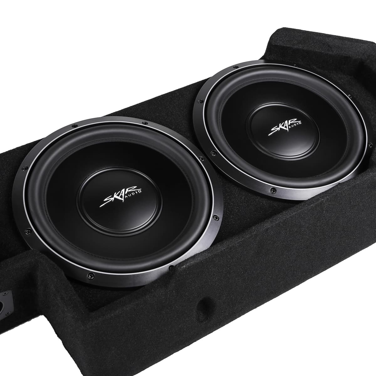Featured Product Photo 6 for Dual 12" 2,000W Max Power Loaded Ported Subwoofer Enclosure Compatible with 2019-2025 Chevrolet Silverado/GMC Sierra Double Cab Trucks