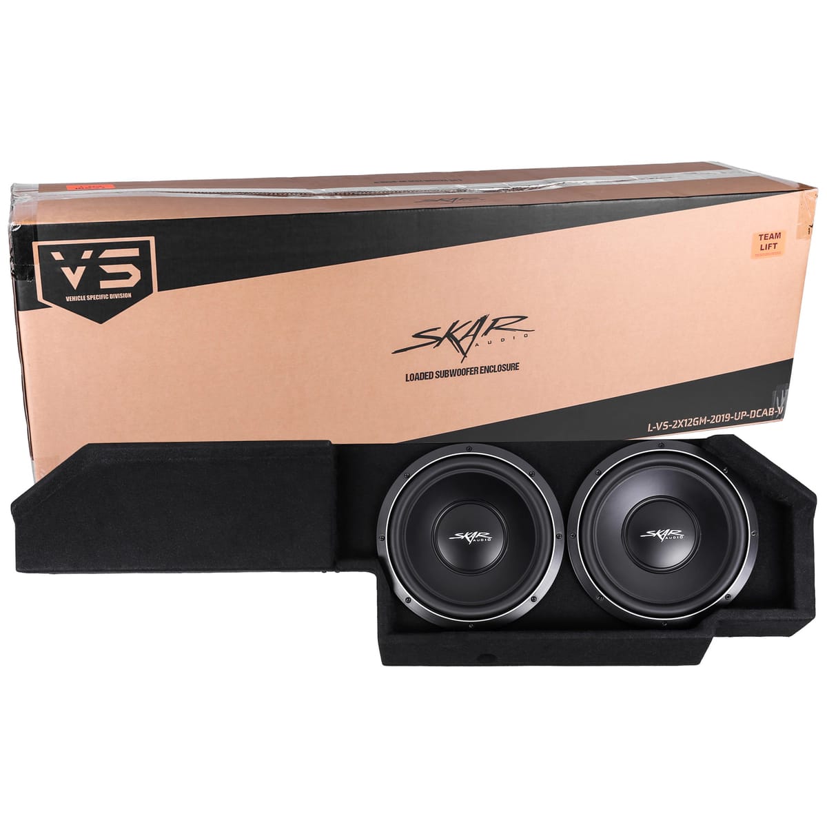 Dual 12" 2,000W Max Power Loaded Ported Subwoofer Enclosure Compatible with 2019-2025 Chevrolet Silverado/GMC Sierra Double Cab Trucks #8