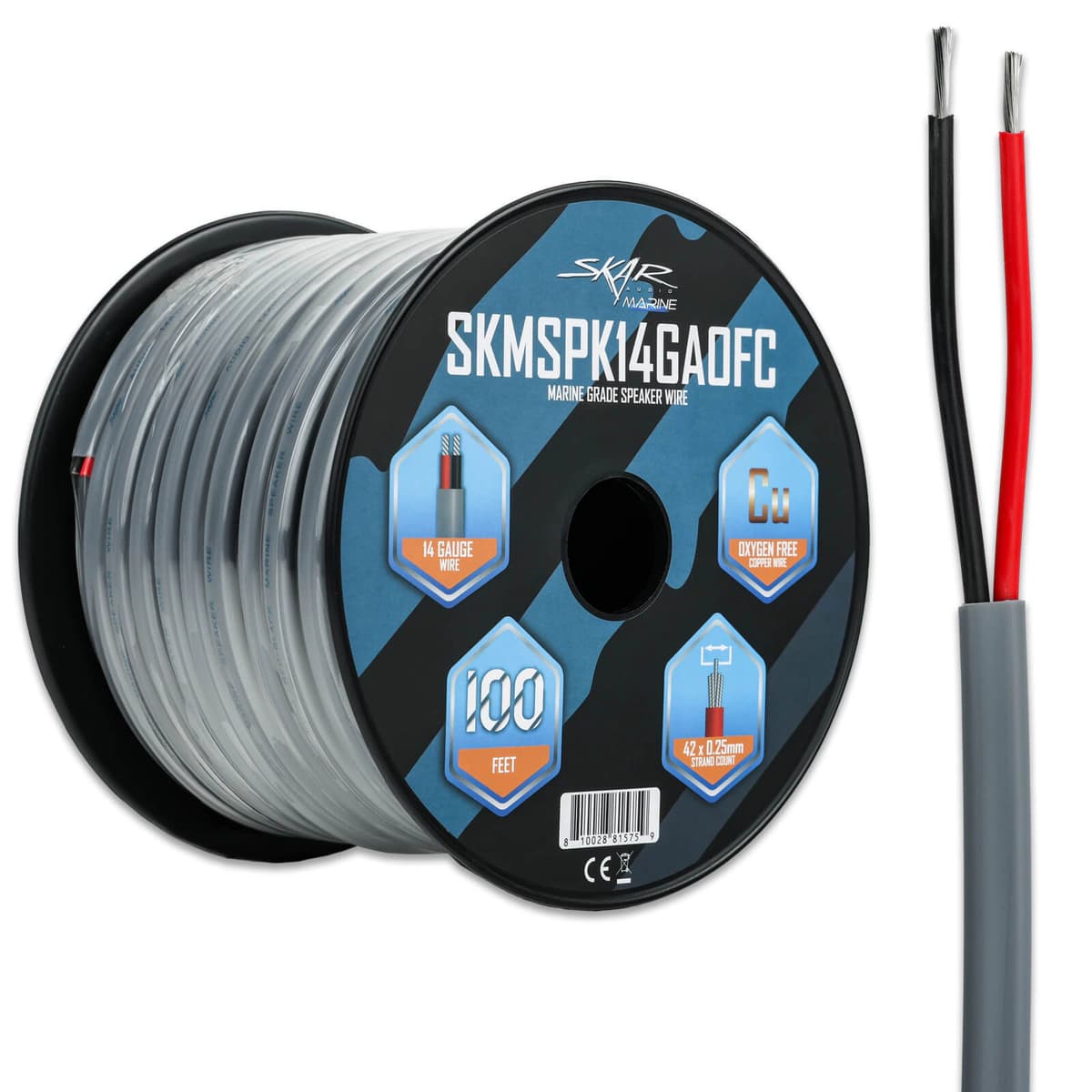 Featured Product Photo for SKMSPK14GAOFC | 14-Gauge Marine Grade OFC Speaker Wire