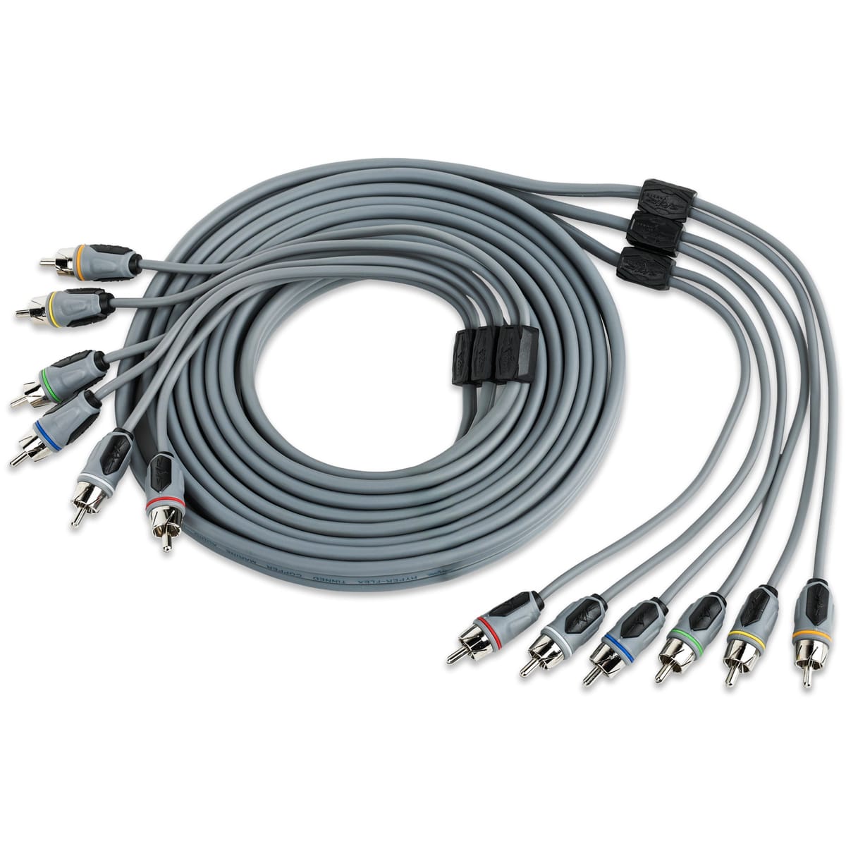 SKM6CHRCA12 | 12 Ft 6-Channel Marine Grade RCA Interconnect Cable #3