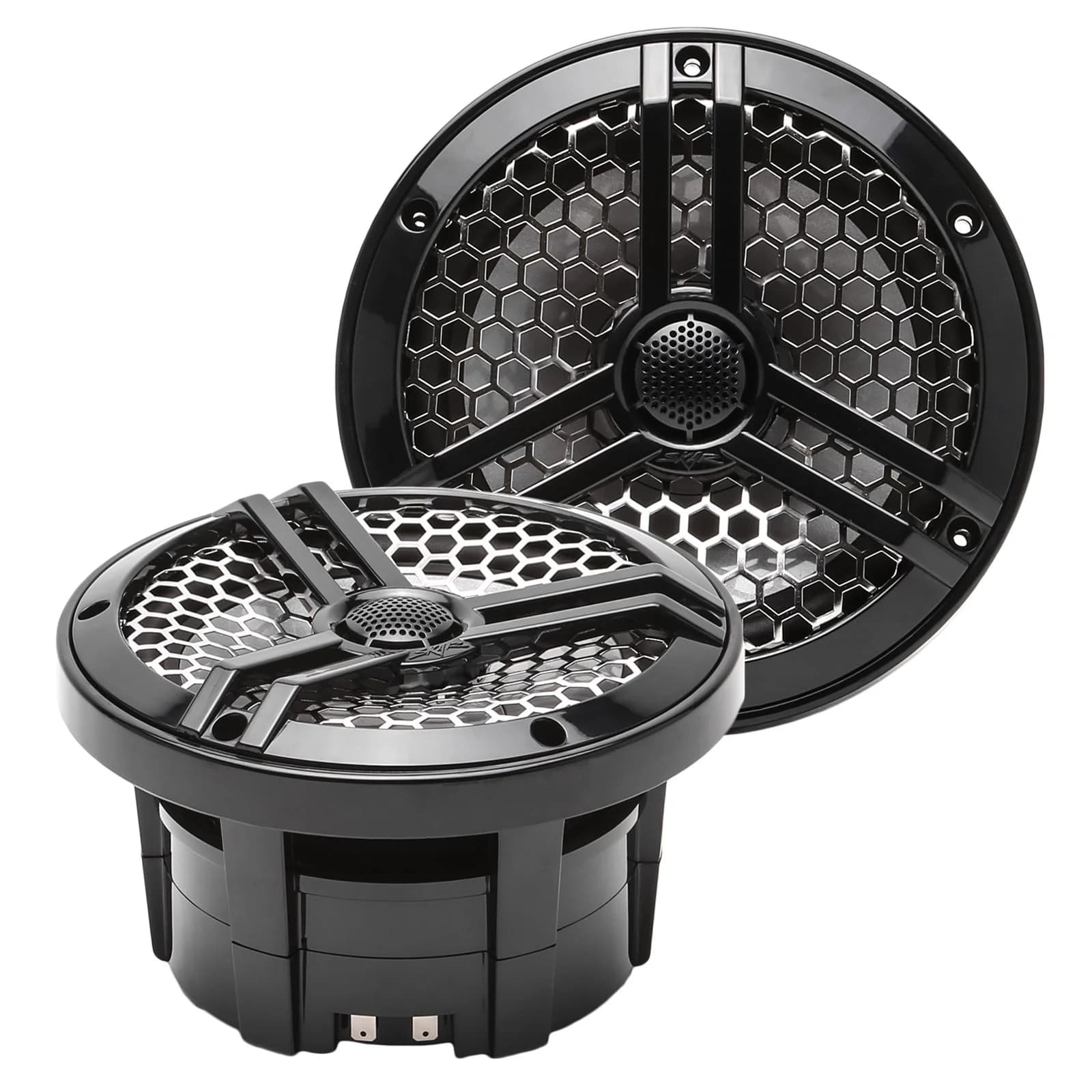 Skar Audio SK65MB | Marine 6.5" Full Range 2-Way 320 Watt Speakers - Black (Pair) - View 1