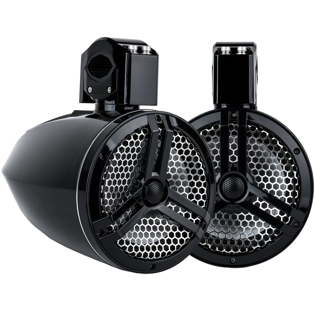 Featured Product Photo 1 for SK8MB-TWR | Marine 8" Full Range 2-Way 500 Watt Tower Speakers - Black (Pair)