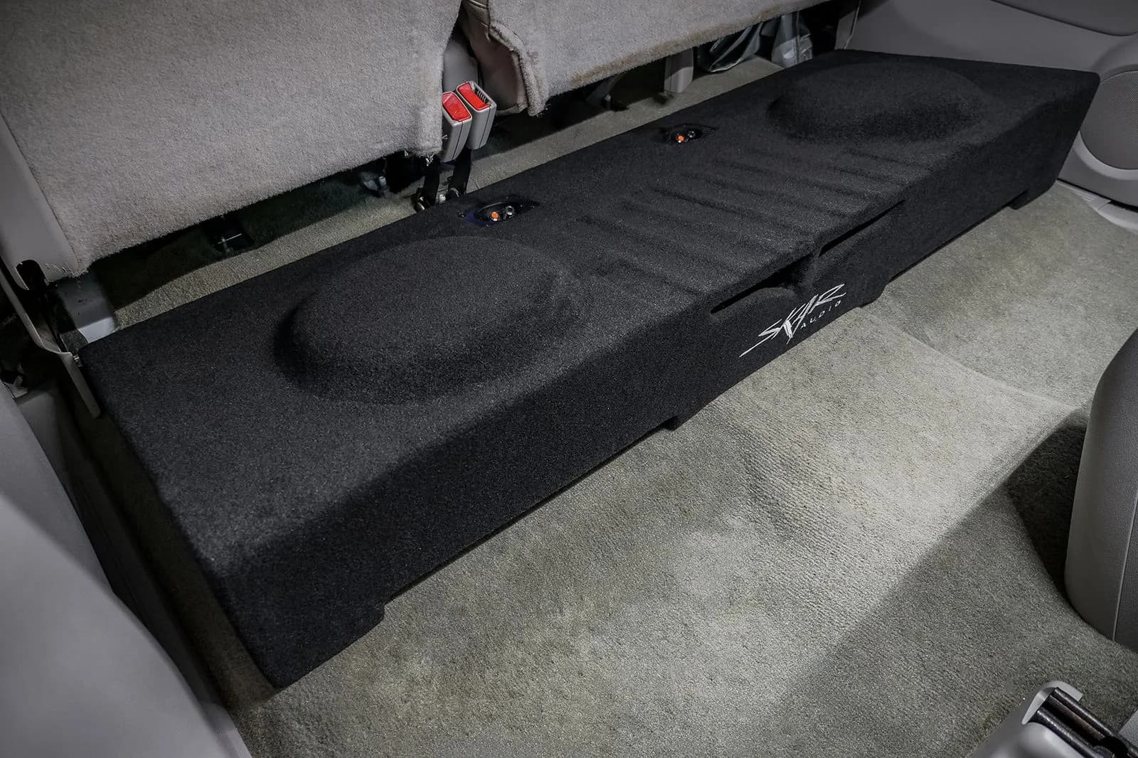 Skar Audio VS-2X12GM-2007-2013-CREWCAB-V enclosure installation example — view 2