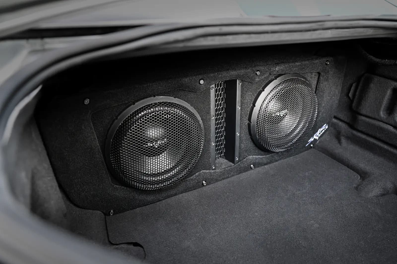 Skar Audio L-VD-VS-2X10CHEVCAM-2016-2024-V enclosure installation example — view 3